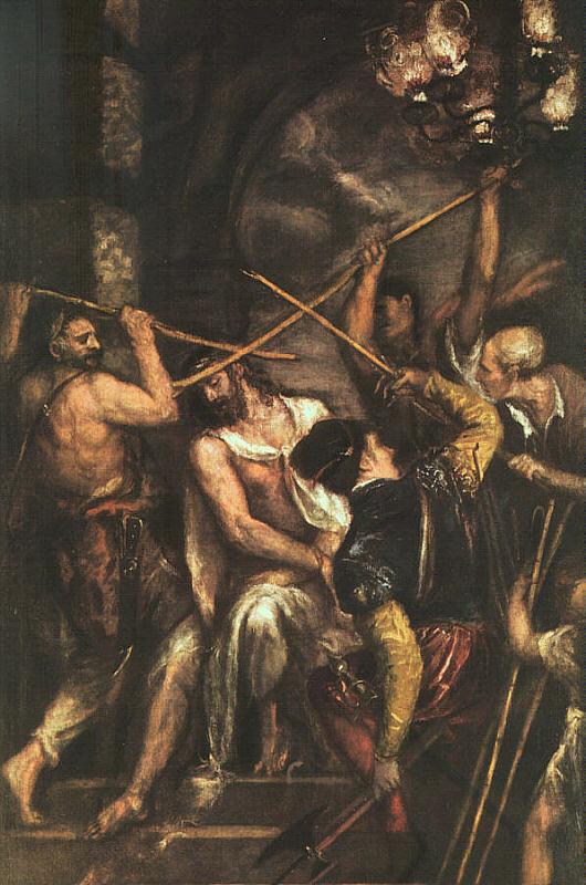  Titian Crowning with Thorns France oil painting art